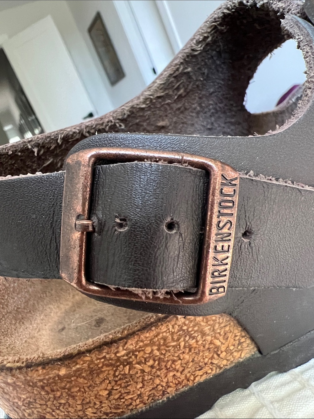 Birkenstock Brown Double Strap Sandals 39 - Picture 6 of 8